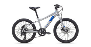 2022 Marin Hidden Canyon Gloss Silver/Blue profile.