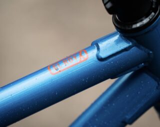 El Roy top tube gusset detail.