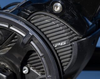 Shimano STEPs drive unit on a Marin Sausalito E2 ebike.