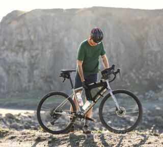 Marin Four Corners 2 rider at the Sonoma, CA coast.