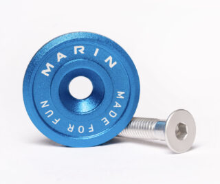 Marin Made For Fun CNC top cap, cyan.