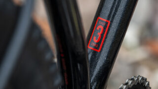 Marin El Roy downtube, showing Series 3 CrMo decal.