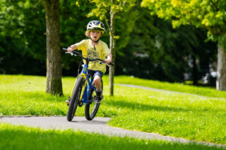 kid riding Marin Coast Trail Kids Bike